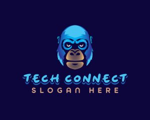 Orangutan - Wildlife Monkey Ape logo design