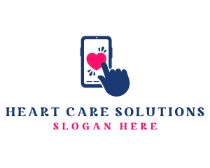 Smartphone Love Dating logo design