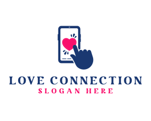 Dating - Smartphone Love Dating logo design