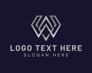 Professional Premium Company Letter W Logo