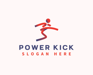 Kick - Sports Athletic Player logo design