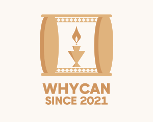 Vigil - Religious Pillar Candle logo design