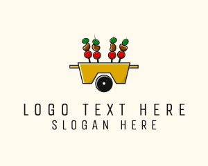 Food Stall - Skewers Street Food logo design