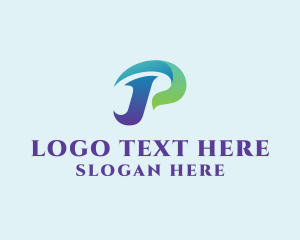 Corporate - Modern Gradient Letter P logo design