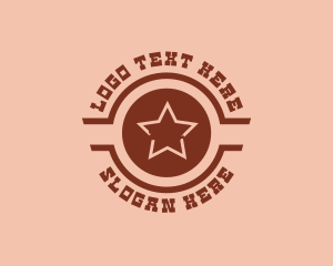 Western - Texas Cowboy Rodeo logo design