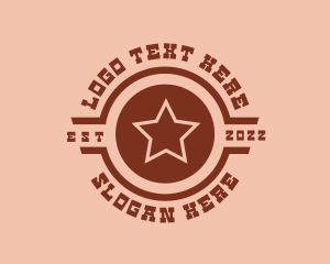 Saloon - Texas Cowboy Rodeo logo design