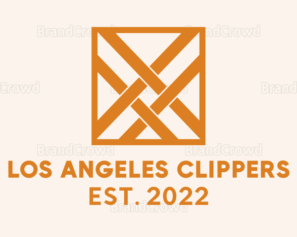 Orange Square Weave Textile Logo