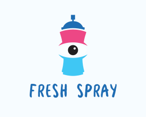 One Eyed Spray Can logo design