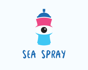 One Eyed Spray Can logo design