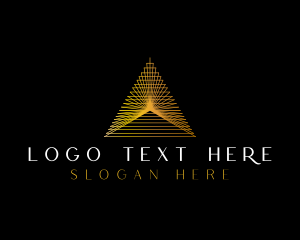 Bank - Luxe Pyramid Triangle logo design