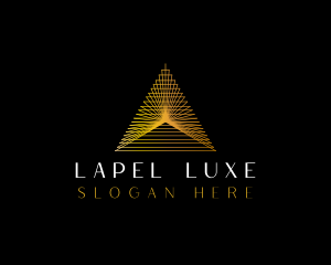 Luxe Pyramid Triangle logo design