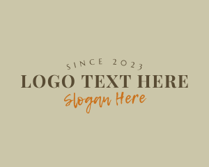 Stylish Retro Wordmark logo design