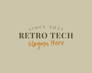 Stylish Retro Wordmark logo design