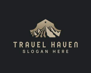 Destination - Mountain Destination Outdoor logo design