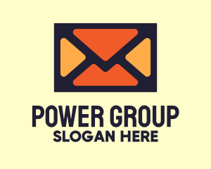 Orange Envelope Mail Logo