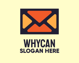 Orange Envelope Mail Logo