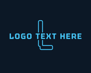 Telecommunication - Futuristic Cyber Tech logo design