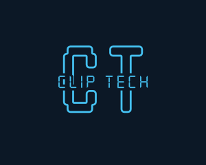 Futuristic Cyber Tech  logo design