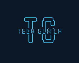 Futuristic Cyber Tech  logo design