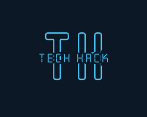 Futuristic Cyber Tech  logo design