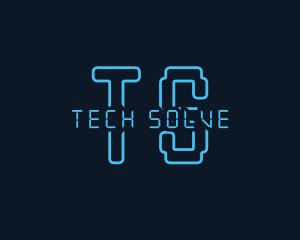 Futuristic Cyber Tech  logo design