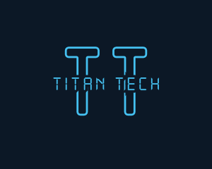 Futuristic Cyber Tech  logo design