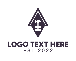 Land Developer - House Maintenance Hammer logo design