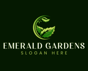 Lawn Leaf Gardening logo design