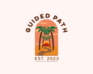 Pathway Road Beach logo design