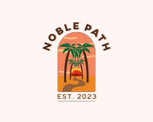 Pathway Road Beach logo design