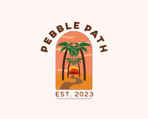 Pathway Road Beach logo design