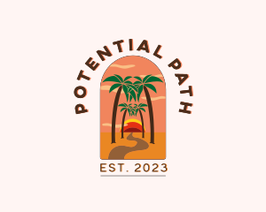 Pathway Road Beach logo design