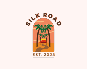 Pathway Road Beach logo design