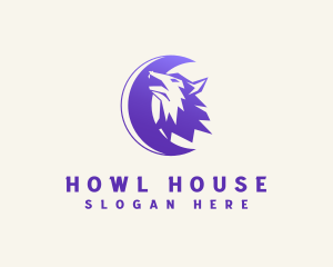 Howl - Hunter Wolf Howl logo design