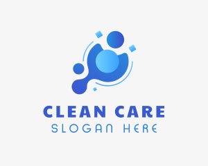 Hygienic - Blue Hygiene Cleaner logo design