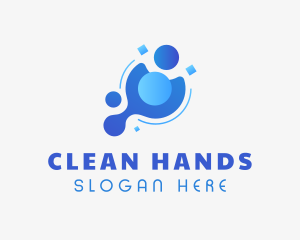 Sanitizers - Blue Hygiene Cleaner logo design