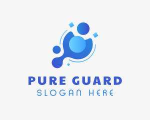 Disinfectants - Blue Hygiene Cleaner logo design