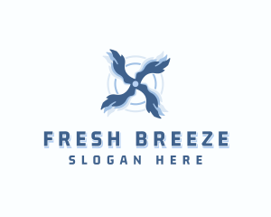 Breeze - Fan Wind Ventilation logo design