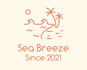 Minimalist Summer Beachfront logo design