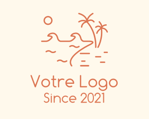 Coast - Minimalist Summer Beachfront logo design