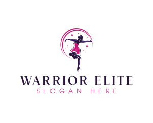 Dancer - Dancing Woman Ballerina logo design