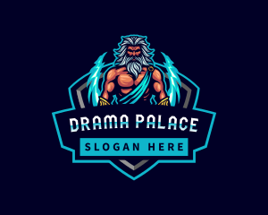 Zeus Greek Mythology Gaming logo design