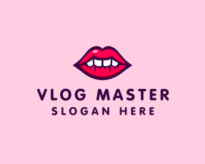 Vlogger - Sexy Lip Cosmetics logo design