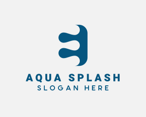 Swimming - Aquatic Fluid Swimming Pool logo design