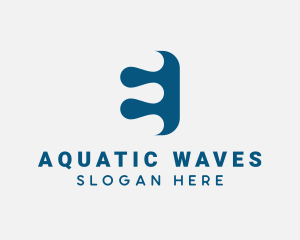 Swimming - Aquatic Fluid Swimming Pool logo design