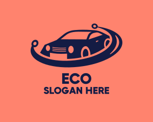 Car Wash - Modern Electric Car logo design