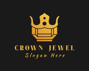 Golden Crown Jewel logo design