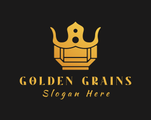 Golden Crown Jewel logo design