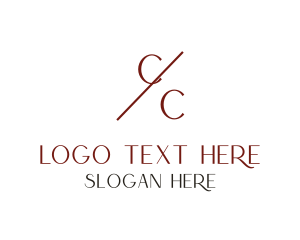 Cosmetics - Slash Minimalist Professional logo design