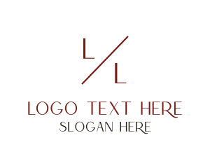 Makeup - Slash Minimalist Professional logo design